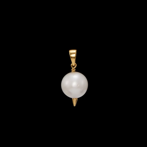 Charmed Pierced Pearl Gold: schimmernde Süßwasserperle mit warmen Golddetails