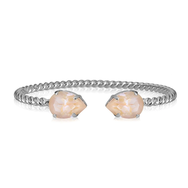Mini Drop Bracelet Rhodium Ivory Creme Delite - Caroline Svedbom - Snabb frakt & paketinslagning - Nordicspectra.se