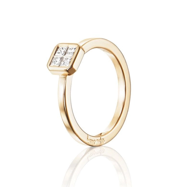 4 Love Ring 0.20 ct Gold - Efva Attling ringar - Snabb frakt & paketinslagning - Nordicspectra.se