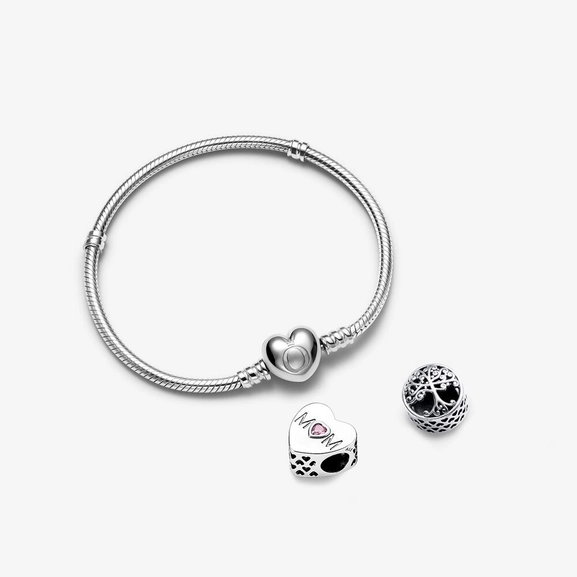 Presentset Mamma och Familjerötter Berlocker & Armband - PANDORA - Snabb frakt & paketinslagning - Nordicspectra.se