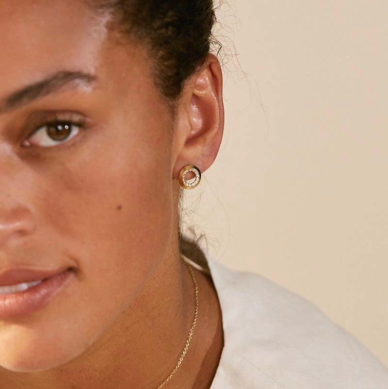 Zinnia Studs Gold - Edblad - Snabb frakt & paketinslagning - Nordicspectra.se