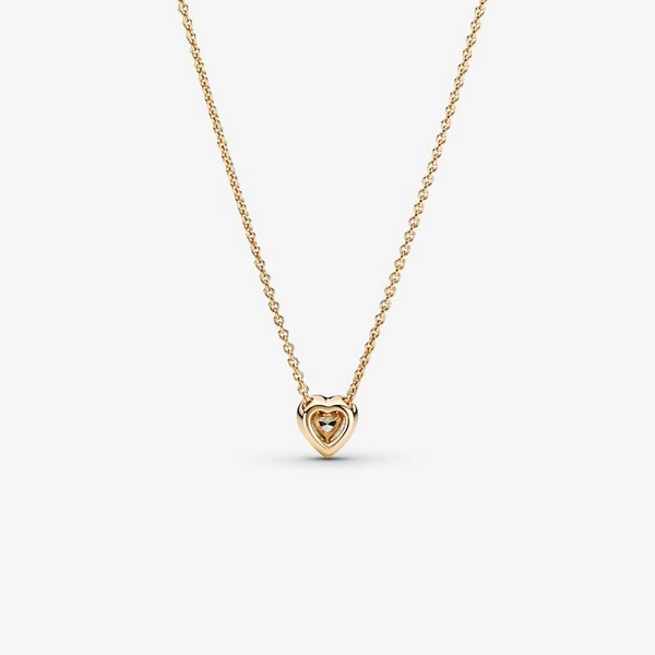 Upphöjda Hjärtan Halsband 14K Guld - PANDORA - Snabb frakt & paketinslagning - Nordicspectra.se