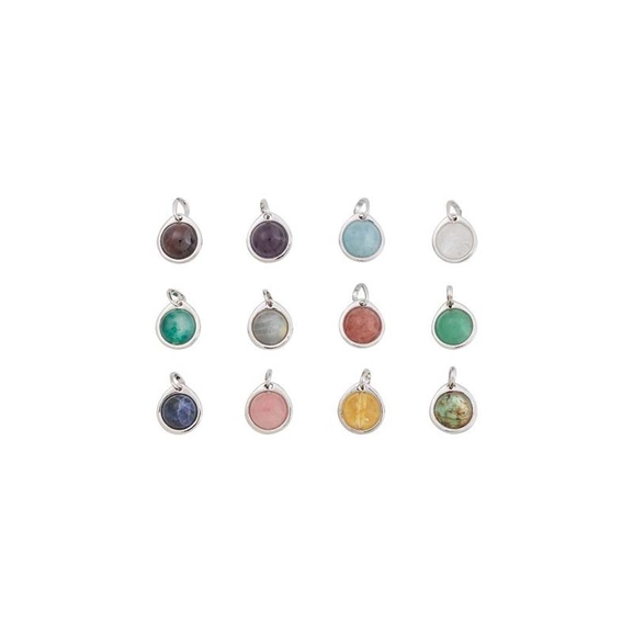 Charmentity Birthstone Steel - Edblad - Snabb frakt & paketinslagning - Nordicspectra.se