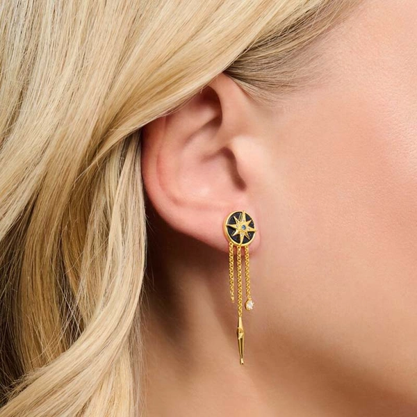 Örhängen Royalty Stjärna Stenar i Färg Guld - Thomas Sabo berlock - Snabb frakt & paketinslagning - Nordicspectra.se