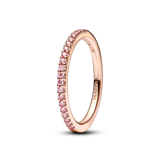 Funkelnder Rosafarbener Pavé-Band Ring - PANDORA - Nordic Spectra