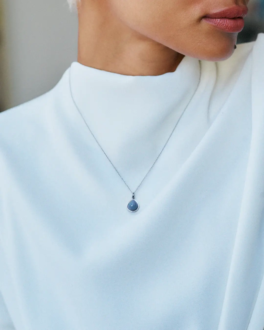 Agatha Necklace Grey Steel - Edblad - Snabba leveranser - Gratis paketinslagning