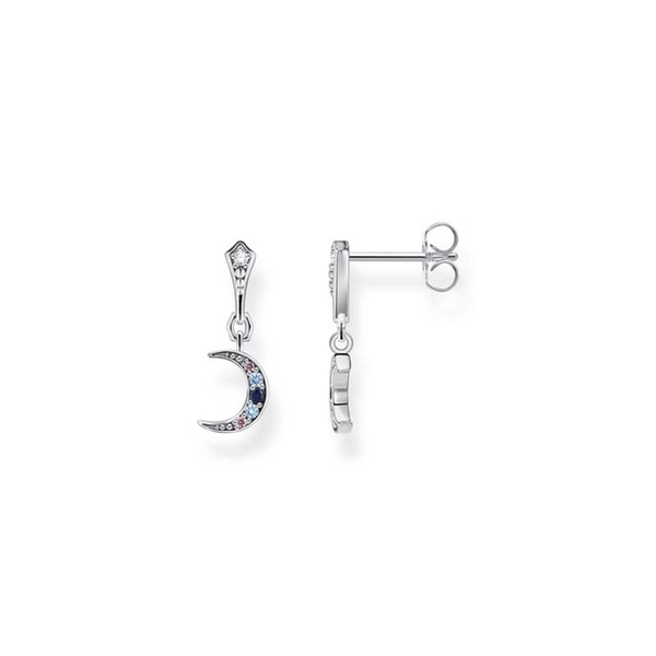 Ohrringe Royalty Mond Mit Steine Silber von Thomas Sabo, Schneller Versand - Nordicspectra.de