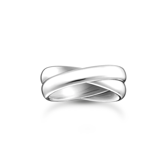 Duo Ring Silver från Thomas Sabo i återvunnet silver