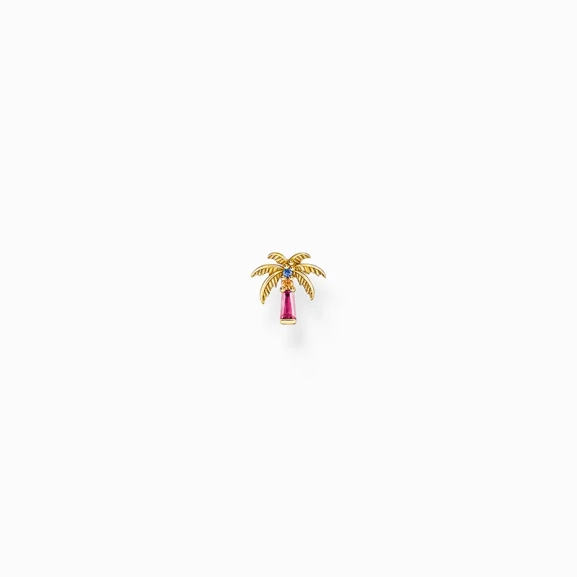 Stud Earrings with Palm & Colorful Stones - Thomas Sabo - Suuri valikoima & ilmainen lahjapaketointi - Nordic Spectra