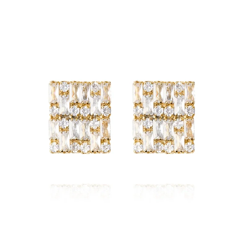 Caroline Svedbom - Evelyne Earrings Gold Crystal