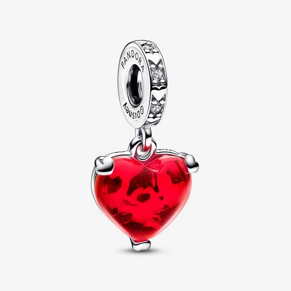 Disney Mickey & Minnie Mouse Hängberlock I Rött Muranoglas - PANDORA - Snabb frakt & paketinslagning - Nordicspectra.se