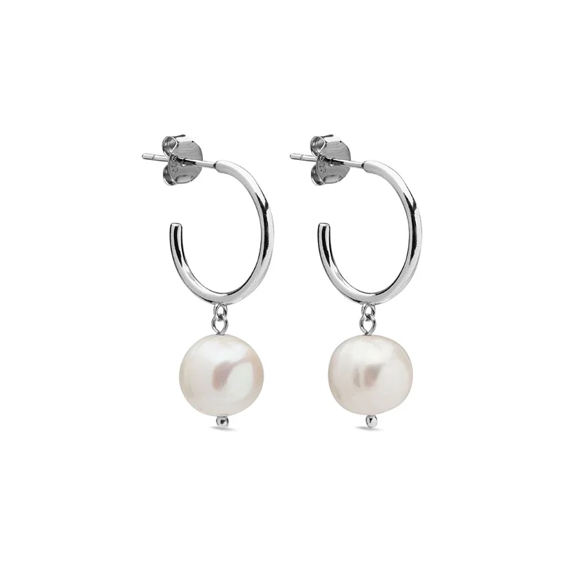 Sparv - Pearly Hoops Örhängen