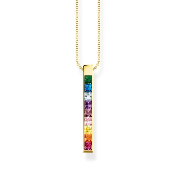 Necklace Colourful Stones Gold Long - Thomas Sabo - Suuri valikoima & ilmainen lahjapaketointi - Nordicspectra.fi