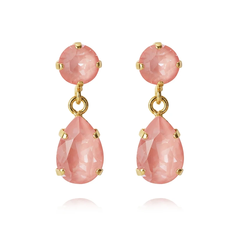 Caroline Svedbom - Mini Drop Earrings Gold Flamingo Ignite