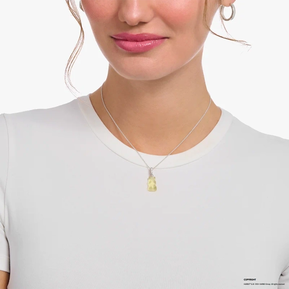 HARIBO Halsband med Vit Gummibjörn - Thomas Sabo - Snabb leverans & paketinslagning - Nordic Spectra