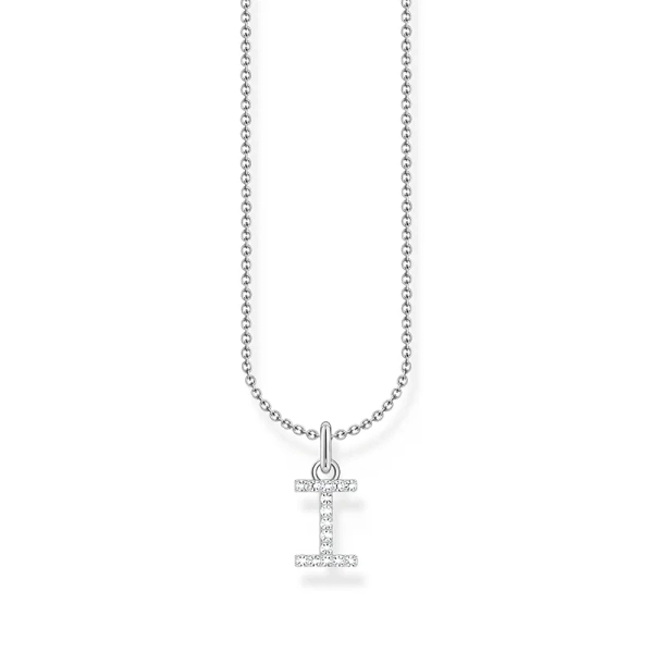 Glittrande Bokstavshalsband I - Thomas Sabo - Snabb leverans & paketinslagning - Nordic Spectra
