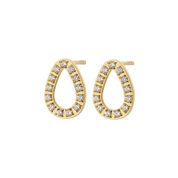 Sander Contour Studs CZ Gold - Edblad - Snabb frakt & paketinslagning - Nordicspectra.se