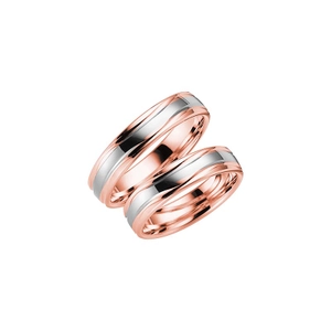 Davos Rose Gold/White Gold - Wedding & engagement rings - Schalins - Scandinavian design - Nordic Spectra