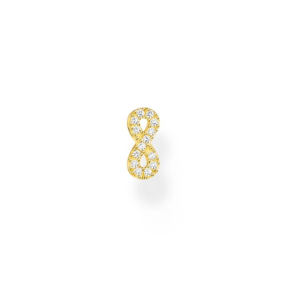 Einzel Ohrstecker Infinity Gold von Thomas Sabo, Schneller Versand - Nordicspectra.de