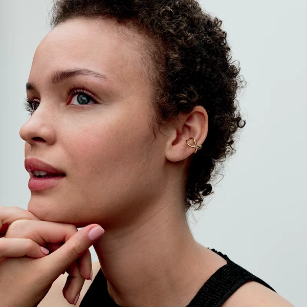 Organisch Geformter Unendlichkeits Ear Cuff - PANDORA - Nordic Spectra