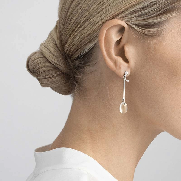 Dew Drop Örhängen Bergkristall - Georg Jensen örhängen - Snabb frakt & paketinslagning - Nordicspectra.se
