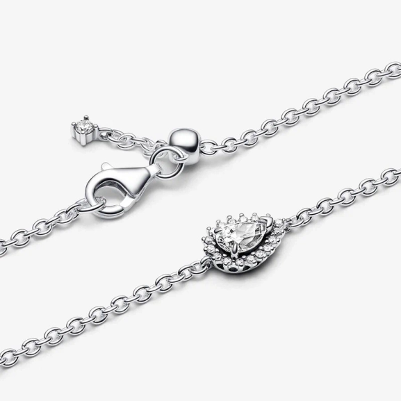 Glittrande Armband med Päronformad Sten - PANDORA - Snabb leverans & paketinslagning - Nordic Spectra