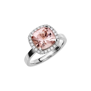 Fairytale 11 Morganite White Gold - Wedding & engagement rings - Schalins - Scandinavian design - Nordic Spectra