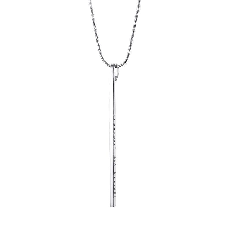 Efva Attling – Thin Pendant Veritas Vos Liberabit
