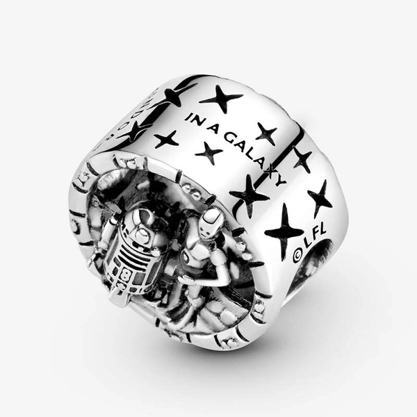 Star Wars C-3PO und R2-D2 offen gearbeitetes Charm von PANDORA, Schneller Versand - Nordicspectra.de