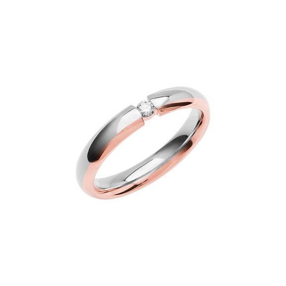 SR4012 Rose Gold/White Gold - Wedding & engagement rings - Schalins - Scandinavian design - Nordic Spectra