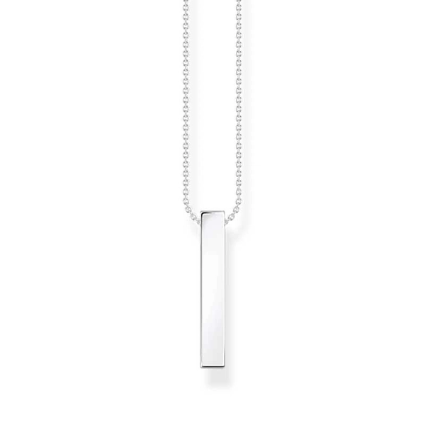 Necklace with black stones silver - Thomas Sabo - Suuri valikoima & ilmainen lahjapaketointi - Nordicspectra.fi