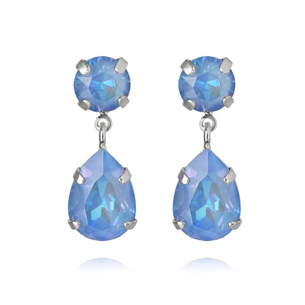 Mini Drop Earrings Rhodium Ocean Blue Delite - Caroline Svedbom - Nopea toimitus ja lahjapakkaus - Nordic Spectra