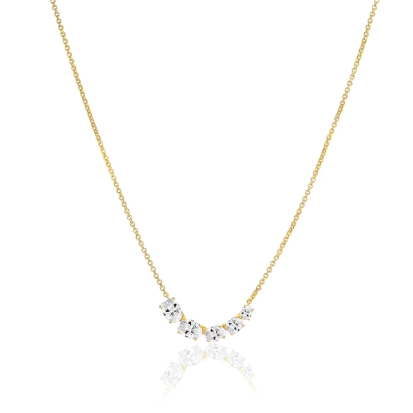 Ellisse Cinque Necklace Gold Sif Jakobsilta