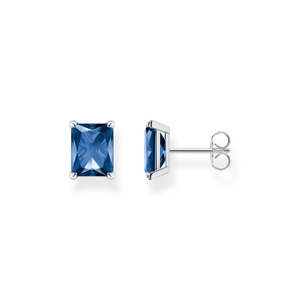 Ohrstecker Blauer Stein Silber von Thomas Sabo, Schneller Versand - Nordicspectra.de