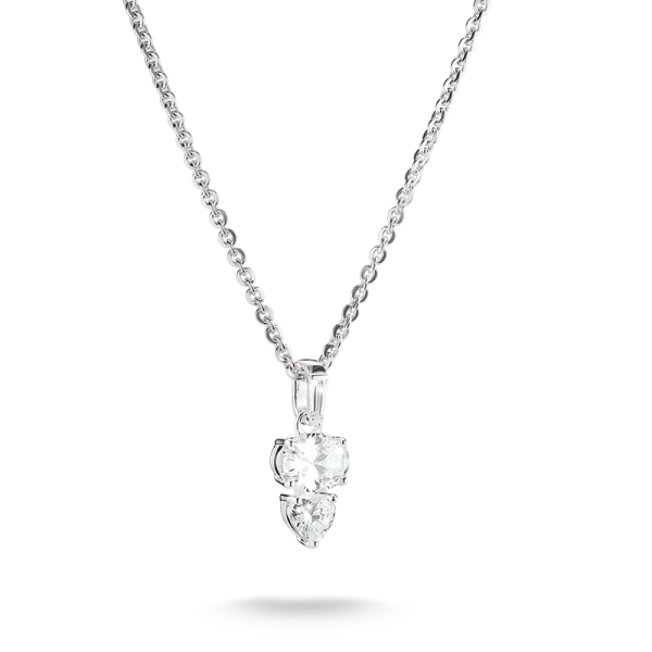 Bold Elegance Halsband i silver från Thomas Sabo med hjärtformad och oval zirkoniasten