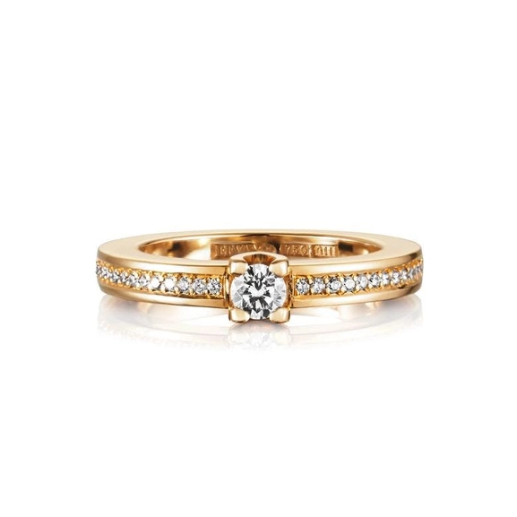 Heart To Heart Ring 0.19 ct Gold - Efva Attling ringar - Snabb frakt & paketinslagning - Nordicspectra.se