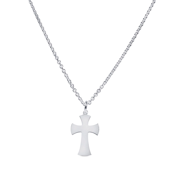 Cross Necklace White Gold von Nordic Spectra, Schneller Versand - Nordicspectra.de
