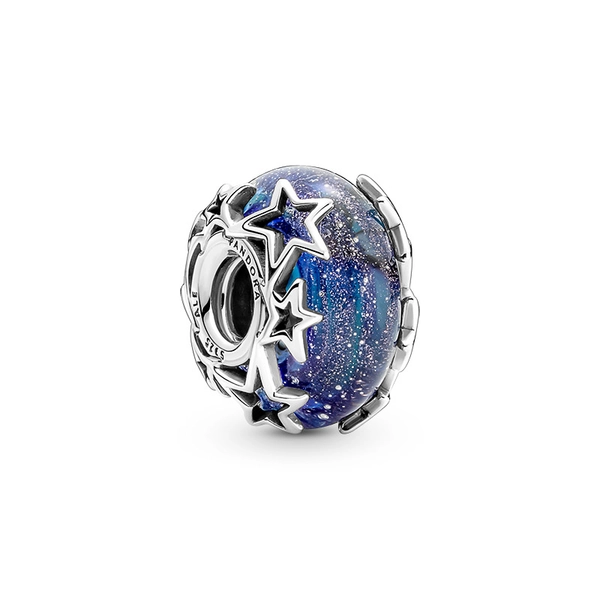 Galaxy Blue & Star Murano Berlock - PANDORA - Snabb frakt & paketinslagning - Nordicspectra.se
