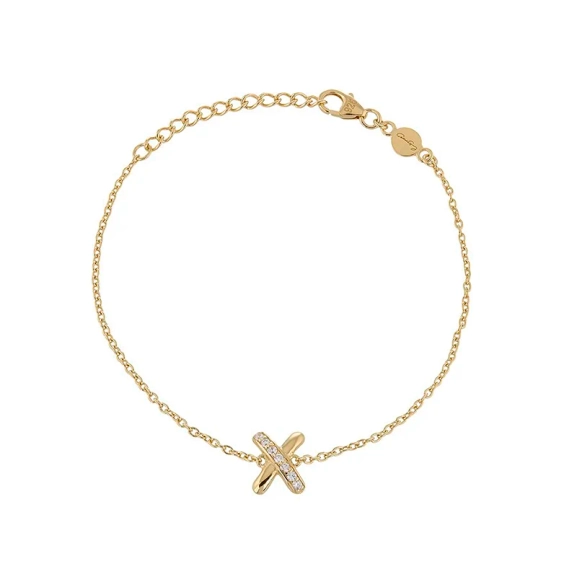 Cross My Heart Bracelet Gold - Carolina Gynning - Nykyaikaisia ​​merkityksellisiä koruja - Nordic Spectra