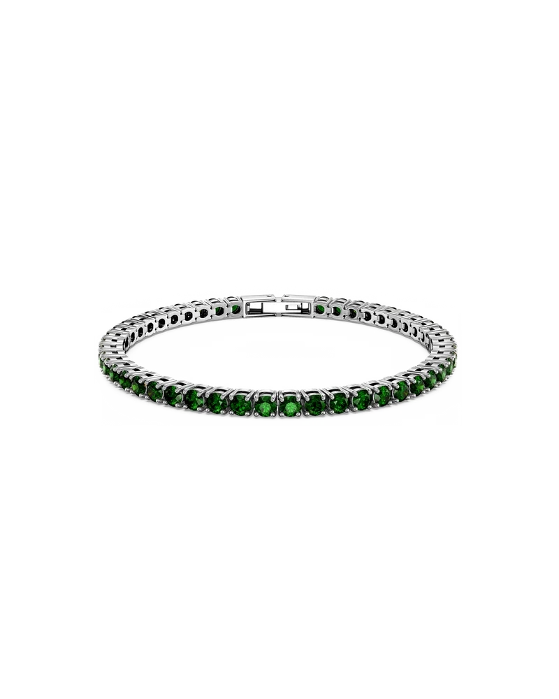 Edblad - Tennis Bracelet Green Silver