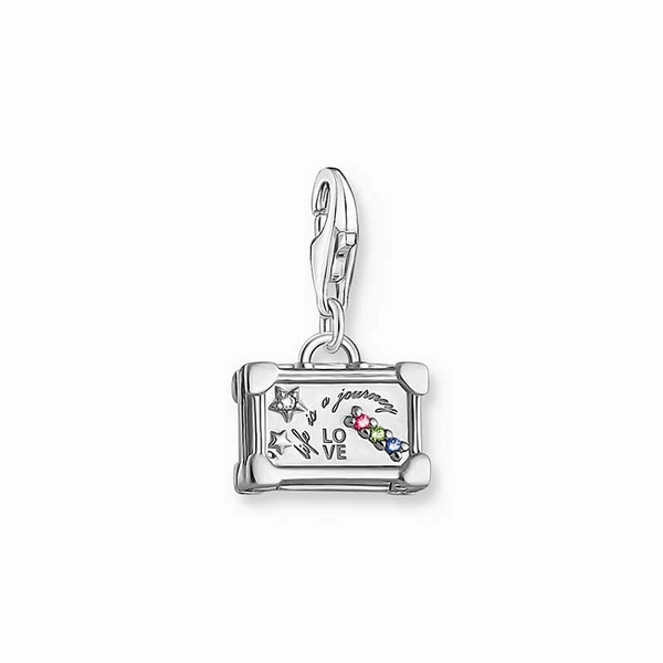Charm-Anhänger bunter Vintage-Koffer Silber von Thomas Sabo, Schneller Versand - Nordicspectra.de