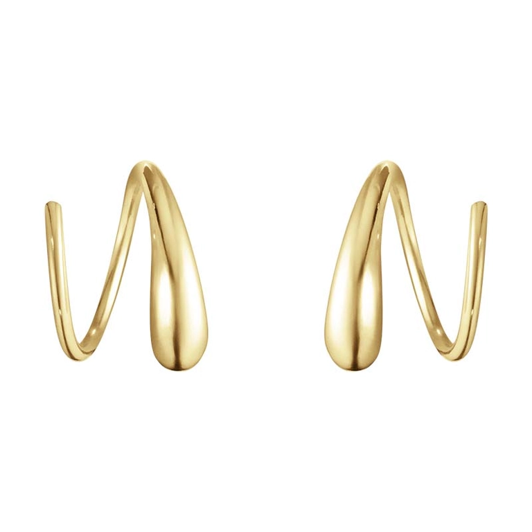Mercy Swirl Örhängen Guld - Georg Jensen örhängen - Snabb frakt & paketinslagning - Nordicspectra.se