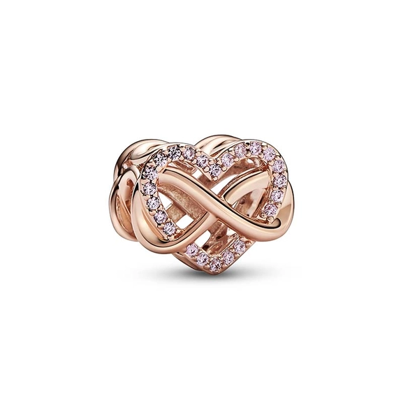 Family Infinity Pink Heart Berlock Rosé - PANDORA - Snabb frakt & paketinslagning - Nordicspectra.se