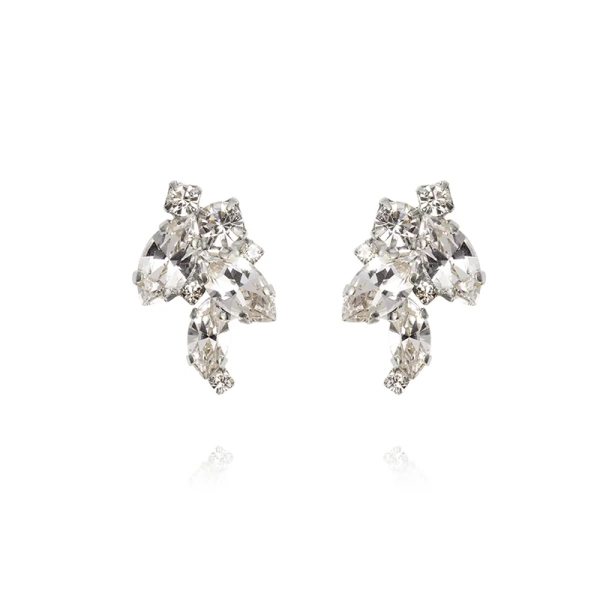 True Love Earrings i rhodium med glittrande kristaller