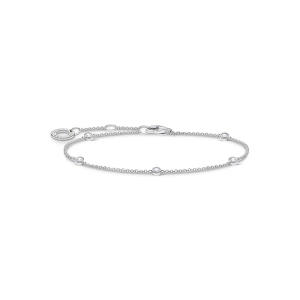 Bracelet with Five Sparkling Stones - Thomas Sabo - Suuri valikoima & ilmainen lahjapaketointi - Nordic Spectra