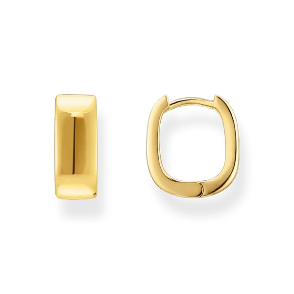 Kvadratiska Mini Chunky Hoops Guld - Thomas Sabo - Snabb leverans & paketinslagning - Nordic Spectra
