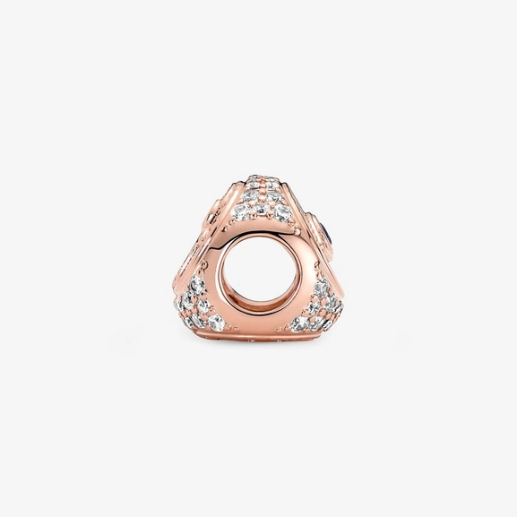 Hamsa Allseende Öga & Fjäder Tresidig Hängberlock Rosé - PANDORA - Snabb frakt & paketinslagning - Nordicspectra.se