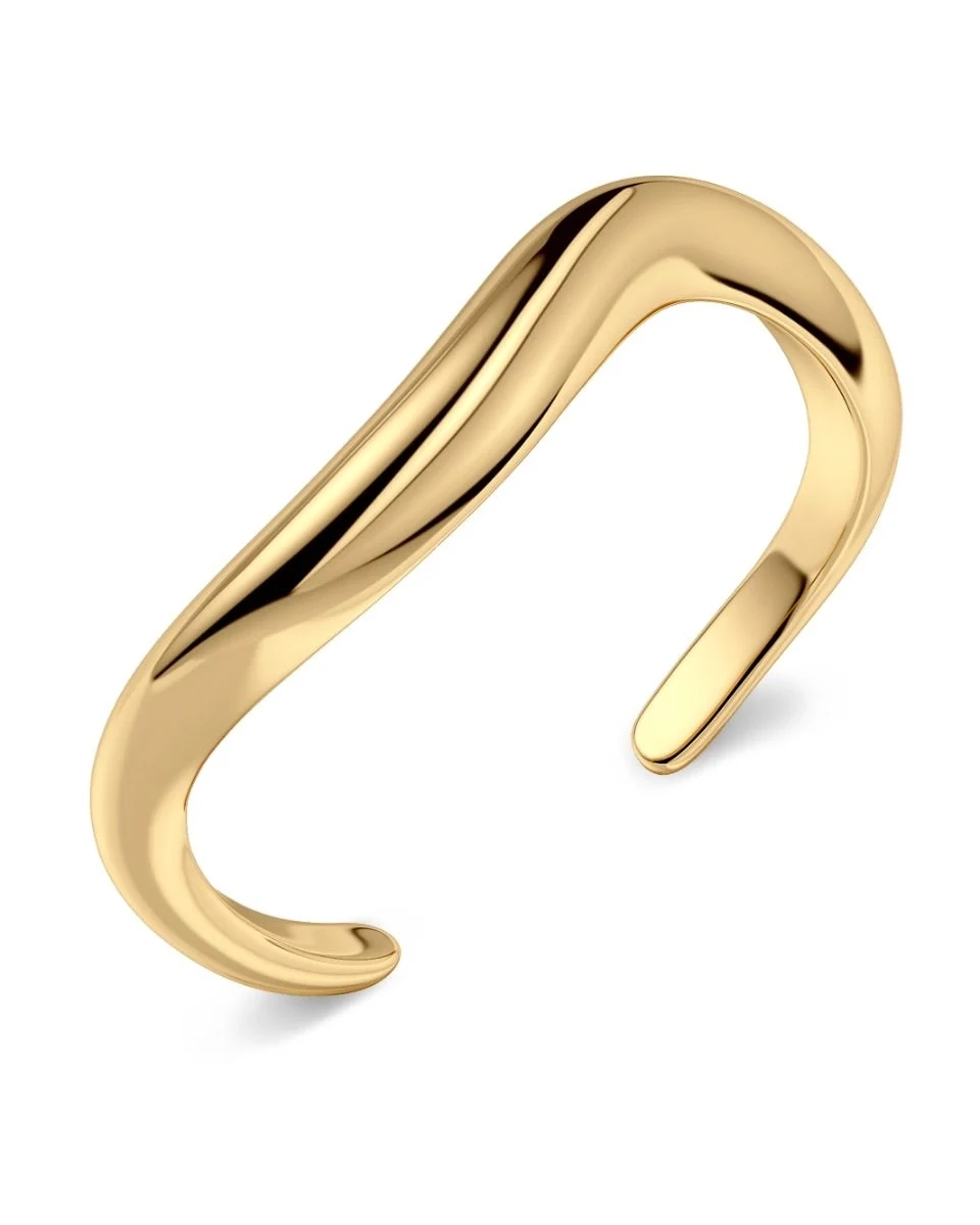 14K guldpläterad armring med mjuka