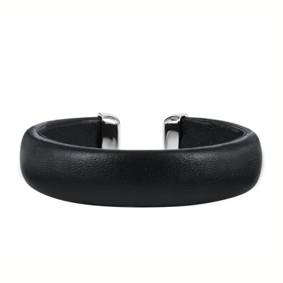 AVA Läder Armband Svart 15 mm - Astrid & Agnes - Nordic Spectra