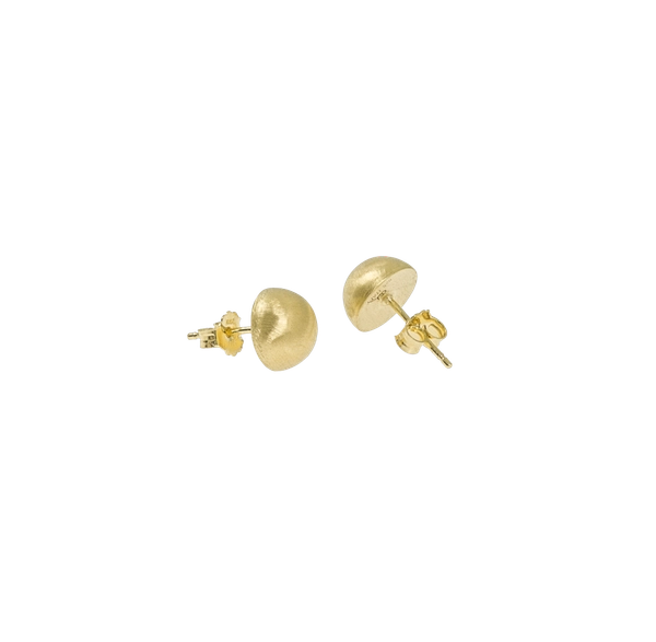 Feather Small Round Ear Gold -CU Jewellery - Snabb frakt & paketinslagning - Nordicspectra.se